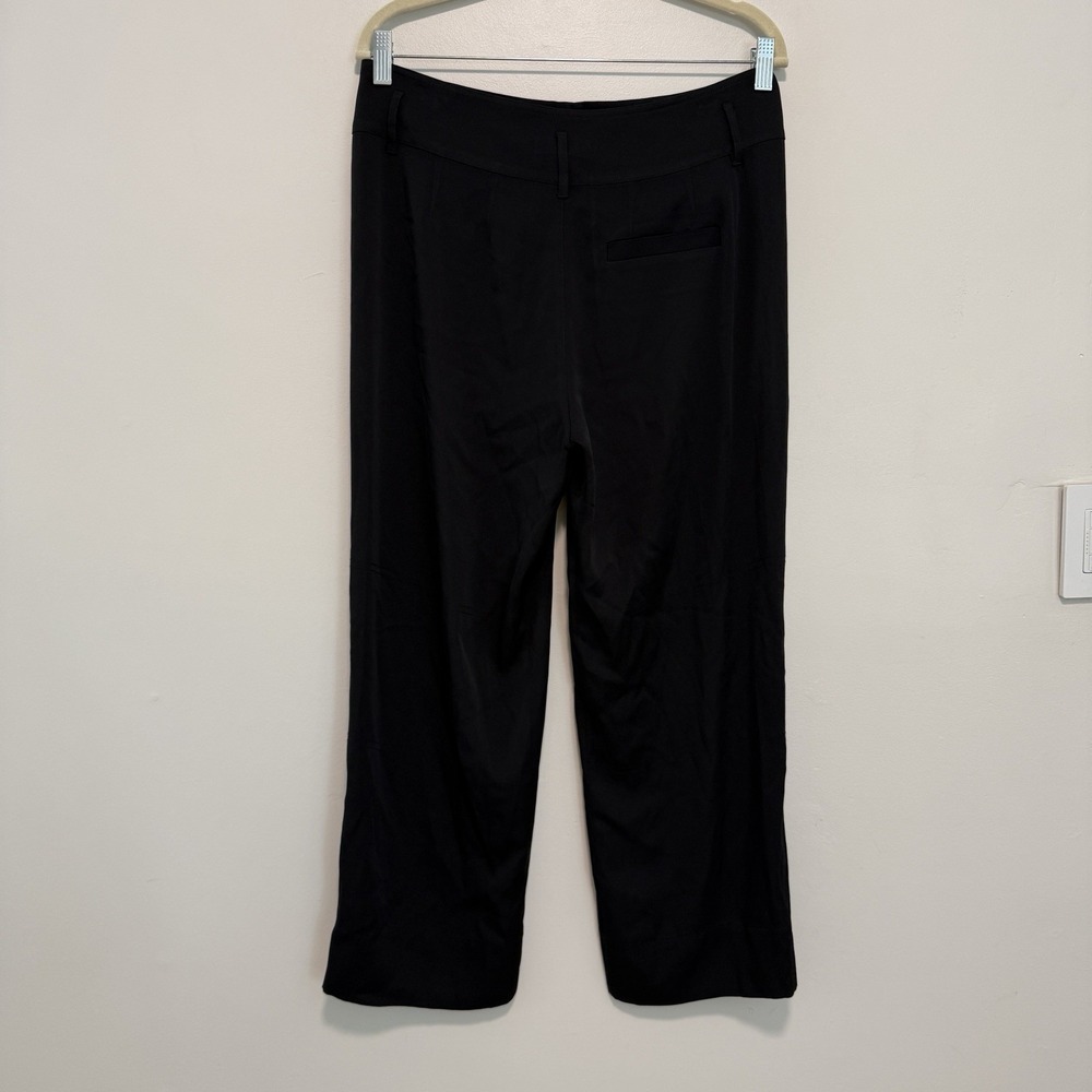 AYR Black Silk Stretch Trouser Pants Size 6 - Picture 4 of 8